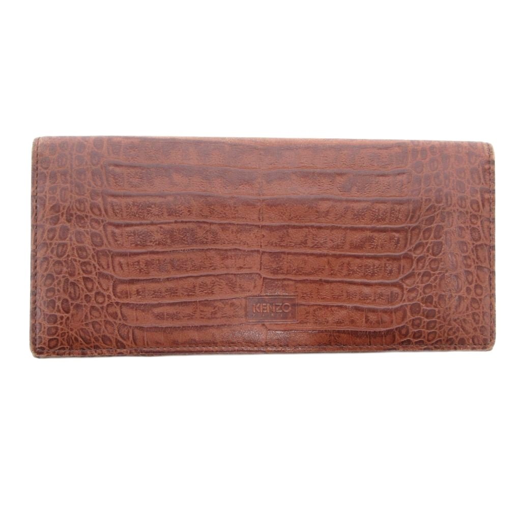 楽天市場】KENZO ケンゾー Leather Logo Long Zip Wallet レザー ロゴ