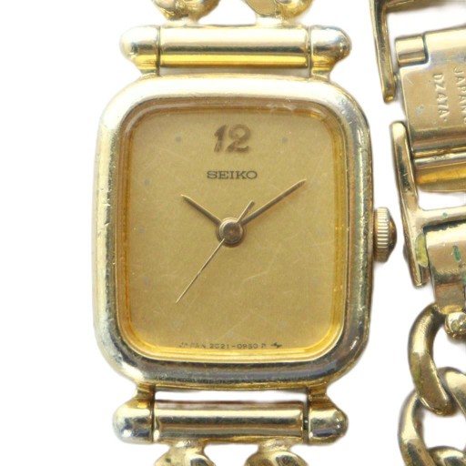 楽天市場】電池交換済 SEIKO セイコー オーバル ビジュー 1E20-6190 白