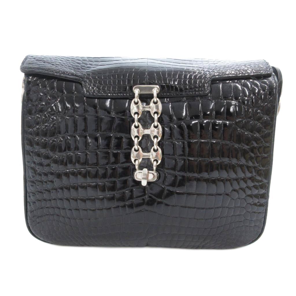 楽天市場】SANTANGELO ALDO ハンドバッグ クロコ ブラック レディース