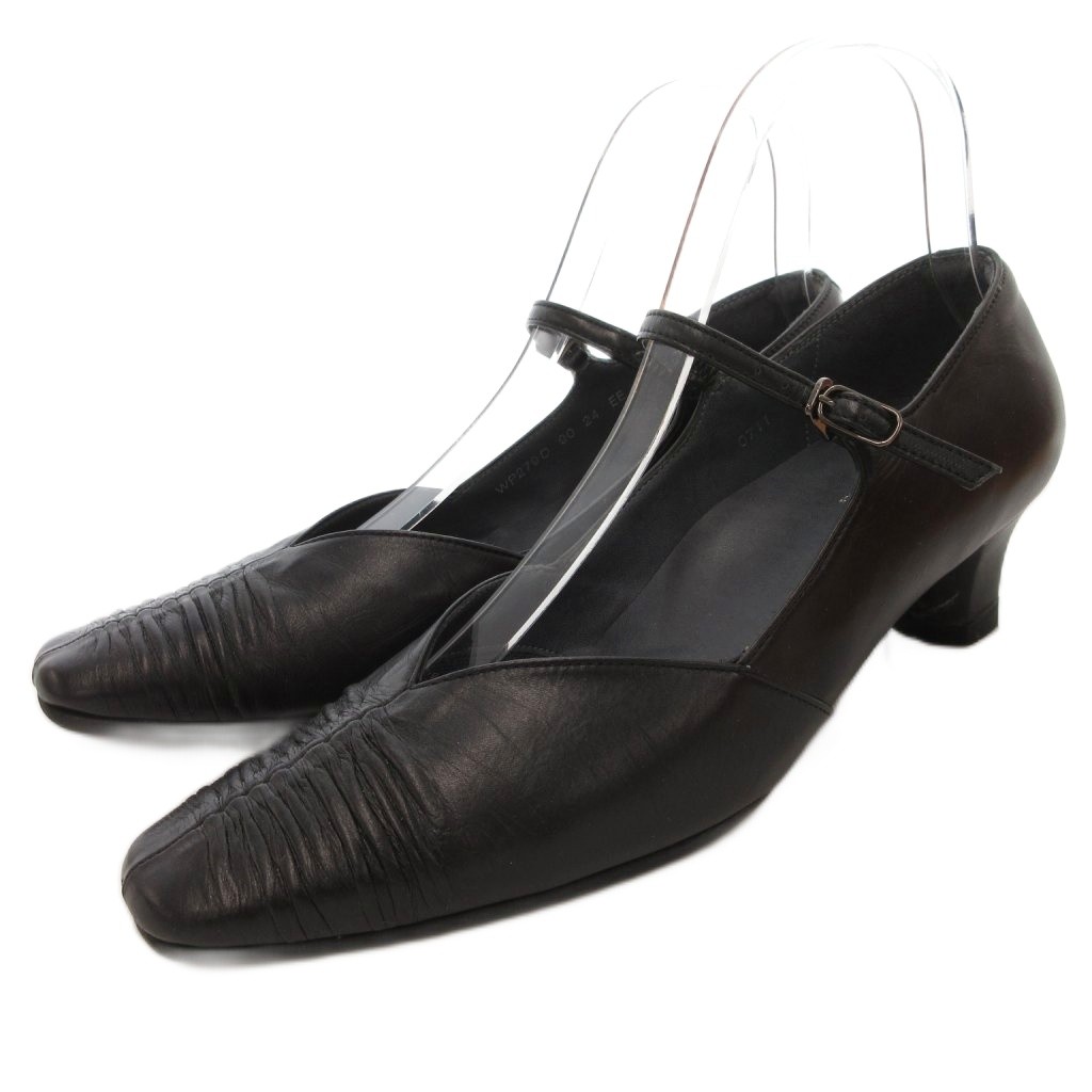 アシックスGIRO　黒24cmパンプス 楽天市場】アシックス パンプス GIRO レッド スエード ヒール 23.5