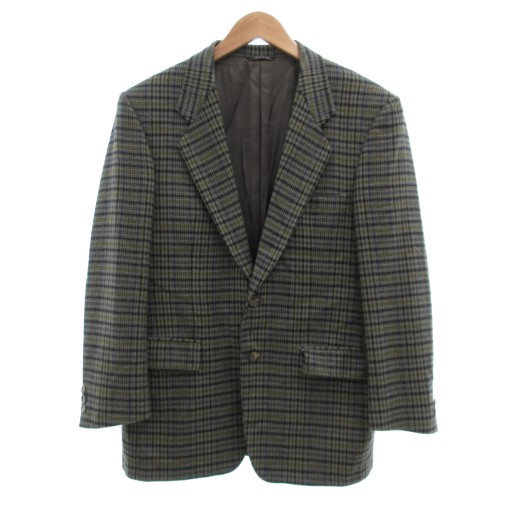 未使用級✨ロロピアーナ テーラードジャケット カシミヤ素材 グレンチェック TOMORROWLAND（トゥモローランド） ロロピアーナ カシミヤシルク 2B