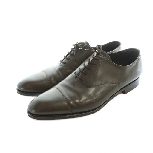 【中古】ジョンロブ JOHN LOBB CITY2 シティ2 レザー シューズ ドレス ビジネス フォーマル ストレートチップ キャップトゥ 革靴 10 28.5cm 茶 ブラウン /MQ ■GY18 メンズ 【ベクトル 古着】 251011