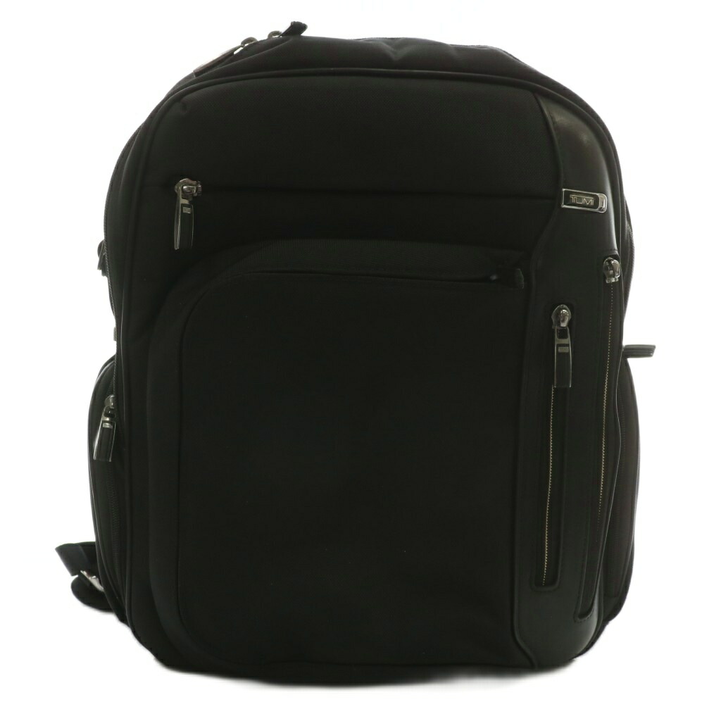 【中古】トゥミ TUMI アリーヴェ キングスフォード うしろ側風呂敷き包み Arrive Kingsford Backpack 背嚢 デイパック ナイロン ロゴタイプ 黒 黒いこと 25181D /XZ ■GY18 メンズ 【ベクター 古着】 251009