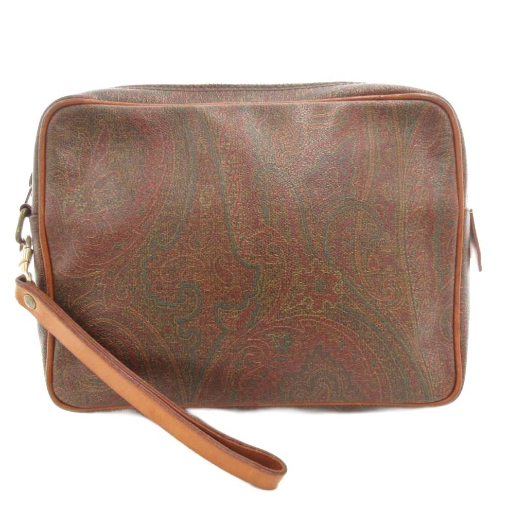 楽天市場】ETRO エトロ 00053 8007 クラッチバッグ PVC ペイズリー柄