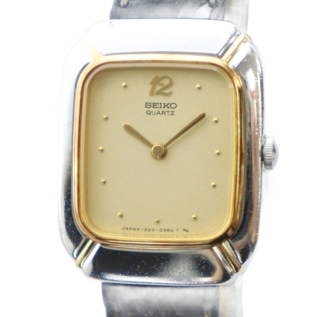 楽天市場】SEIKO（セイコー）バングルウォッチ 白文字盤 SS/QZ 1E20