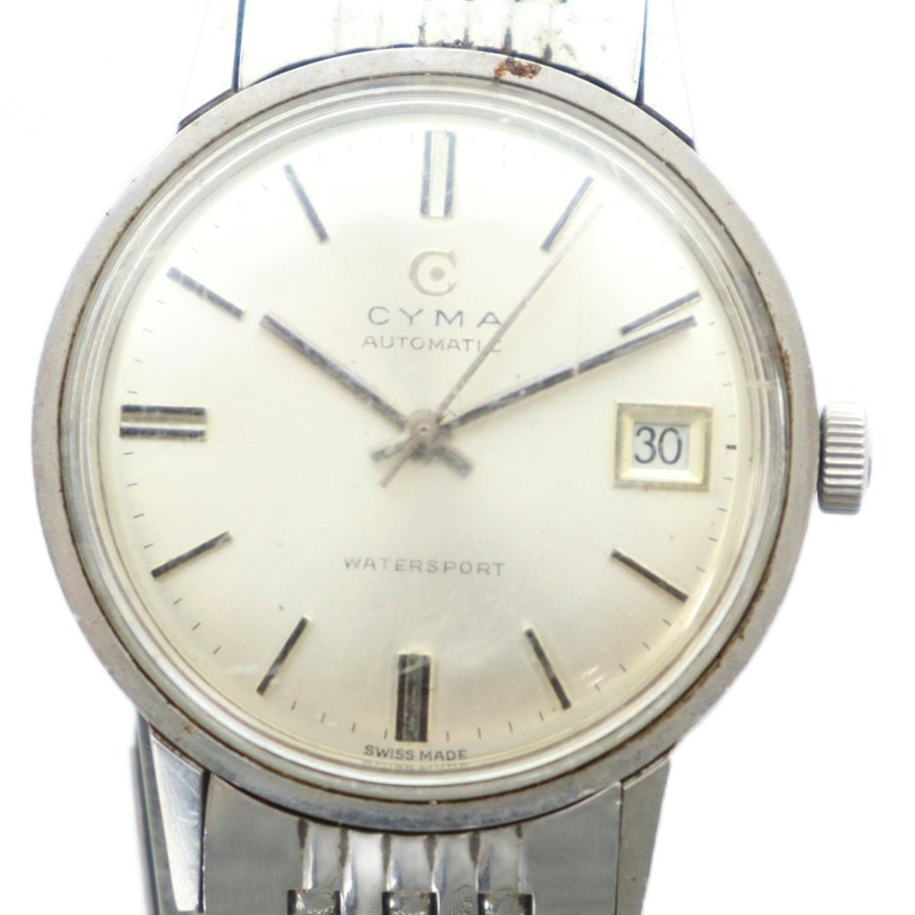 楽天市場】未使用品 CYMA シーマ 天然ダイヤ4P レディース腕時計