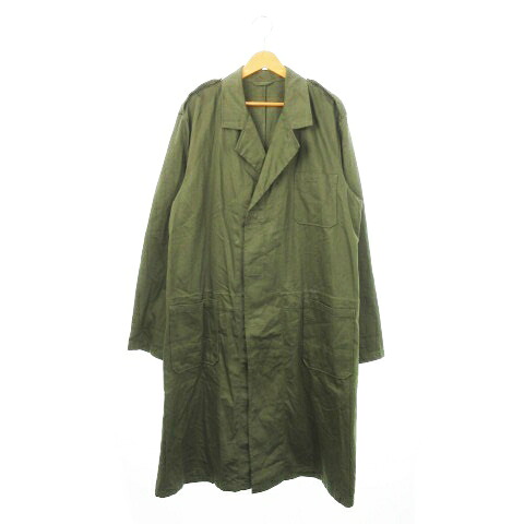 【中古】ORCON BV オランダ軍 フィールドコート ロング 肩章 ミリタリー 大きいサイズ 56 XXXL 緑 グリーン /MN14 ■GY18 メンズ 【ベクトル 古着】 251106