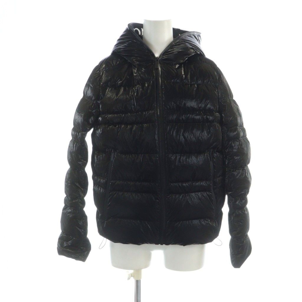 【中古】モンク軌跡 MONCLER 22AW THARON 落ちこむ上衣 遊撃手 H10931A00019 53A3H  長袖 ジップアップ ロゴタイプ 0 S 黒 黒いこと ■GY18 /MQ レディース 【ベクター 古着】 251112