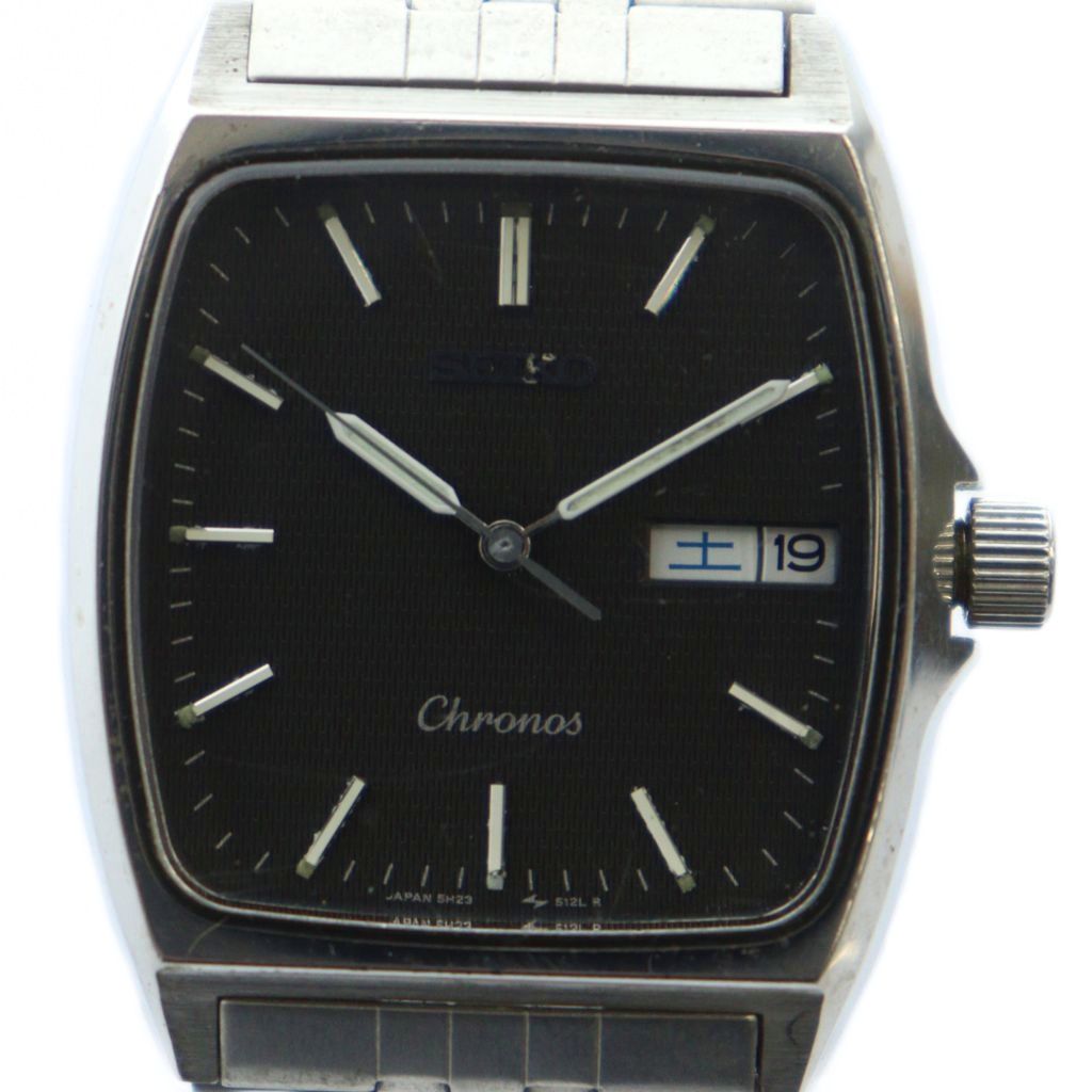 【稼働】SEIKO 5H23-7D40 クォーツ ブラック文字盤 メンズ 楽天市場】セイコー SEIKO クロノス メンズ 腕時計 デイデイト 5H23