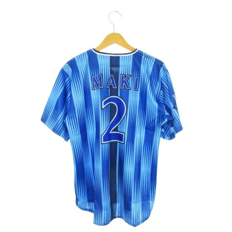 【中古】未使用品 ハイクオリティーレプリカユニフォーム 横浜DeNaベイスターズ HOME No.2 牧秀悟 半袖シャツ ロゴ 野球 観戦 ファン M 青 ブルー /MN12 ■GY11 メンズ レディース 【ベクトル 古着】 251119 10,008円