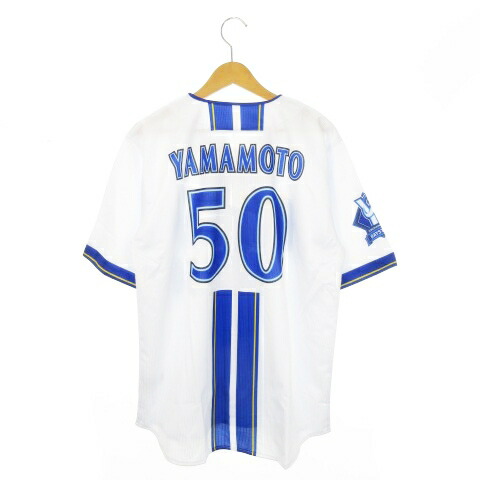 【中古】未使用品 ハイクオリティーレプリカユニフォーム 横浜DeNaベイスターズ HOME No.50 山本祐大 半袖シャツ ロゴ 野球 観戦 ファン L 白 ホワイト /MN11 ■GY11 メンズ レディース 【ベクトル 古着】 251119
