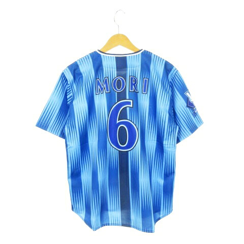 【中古】未使用品 ハイクオリティーレプリカユニフォーム 横浜DeNaベイスターズ HOME No.6 森 敬斗 半袖シャツ ロゴ 野球 観戦 ファン S 青 ブルー /AH6 ■GY11 メンズ レディース 【ベクトル 古着】 251120
