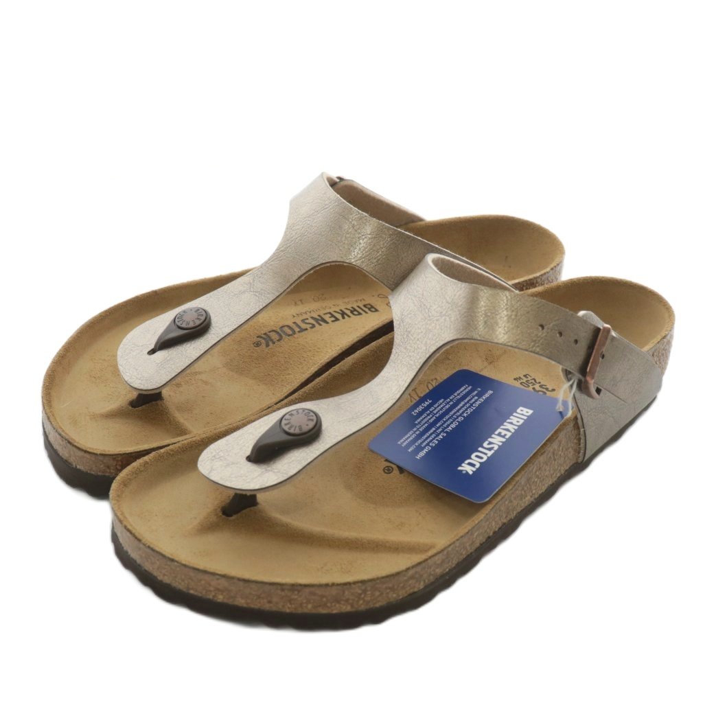 【中古】未当て嵌める品 ビルケンシュトック BIRKENSTOCK ギゼ Gizeh サンダル 火箸 なめし革 オープントゥ 胴締め ロゴタイプ 39 25糎 赤銅色 赤銅色 1016144 /XZ ■GY18 メンズ レディース 【ベクター 古着】 251114