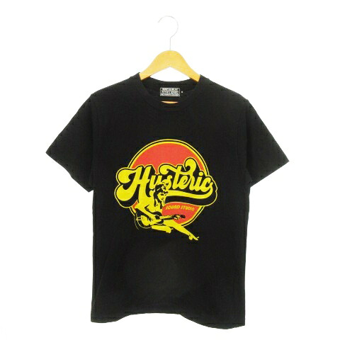【中古】ヒステリック Hysteric DIZZY＆MILKY 25SS HYSTERIC SOUND STUDIO Tシャツ カットソー ラウンドネック 半袖 ガールプリント ロゴ S 黒 ブラック 02251CT06 /MN3 ■GY12 メンズ 【ベクトル 古着】 251128