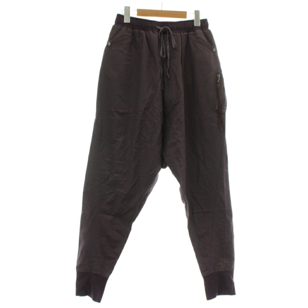 【中古】ユリウス JULIUS グログラン サルエルパンツ ミリタリートラックパンツ イージー 1 S 紫 パープル 827PAM7 /XZ ■GY12 メンズ 【ベクトル 古着】 251117