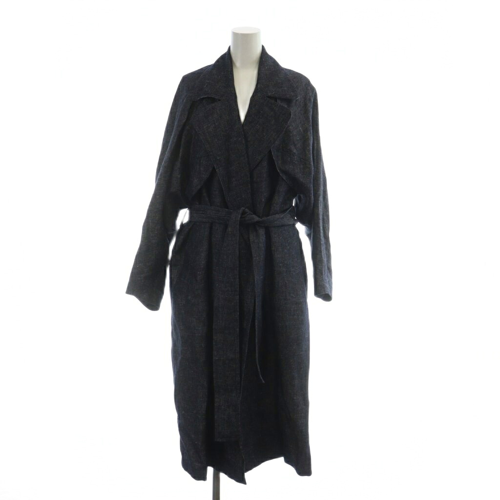 【中古】未当て嵌める品 IIROT 025-024-室内用便器30-27 IND COAT D.BLUE FREE 下げ札付き添い人 チェスターコート ジーンズ 長袖 背抜き 紺 米国海軍 ■GY55 /MQ レディース 【ベクター 古着】 260116 コート・ジャケット-レディースファッション