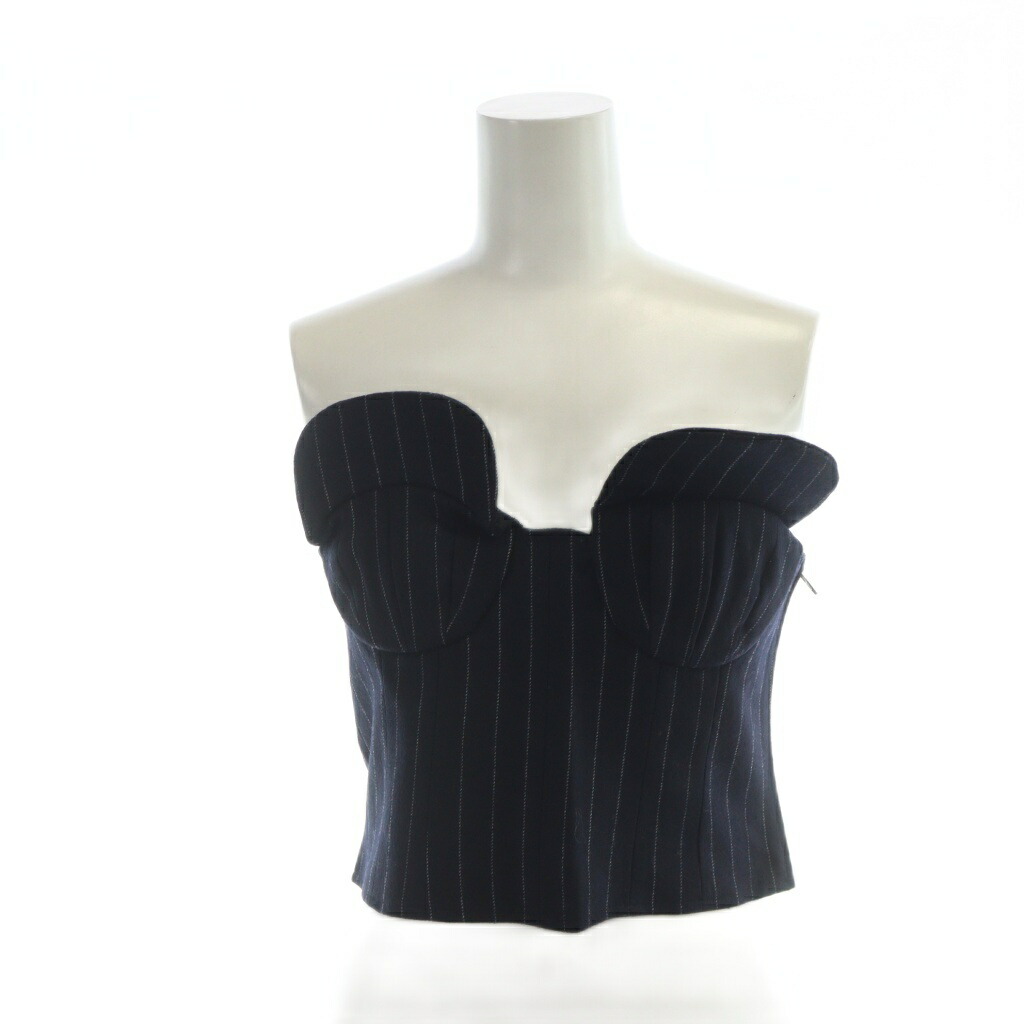 【中古】未使用品 YOHEI OHNO OH-24A-TP1-B-29 BASEBALL CAP BUSTIER (B) NAVY ビスチェ ストライプ柄 36 紺 ネイビー ■GY55 /MQ レディース 【ベクトル 古着】 260114 10,728円