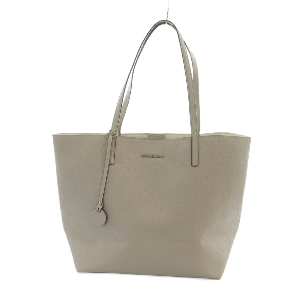 【中古】マイケルコース MICHAEL KORS トートバッグ ハンド PVC ロゴ ポーチ付き ベージュ ■GY18 /MQ レディース 【ベクトル 古着】 251125