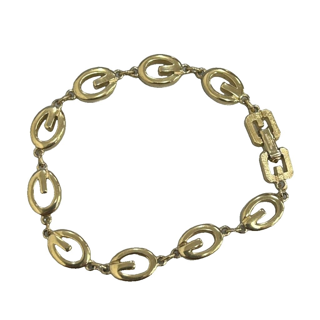 美品　GIVENCY ジバンシー　ブレスレット　Gロゴ　ゴールド　ヴィンテージ GIVENCHY ジバンシー ブレスレット ゴールド ヴィンテージ Gロゴ