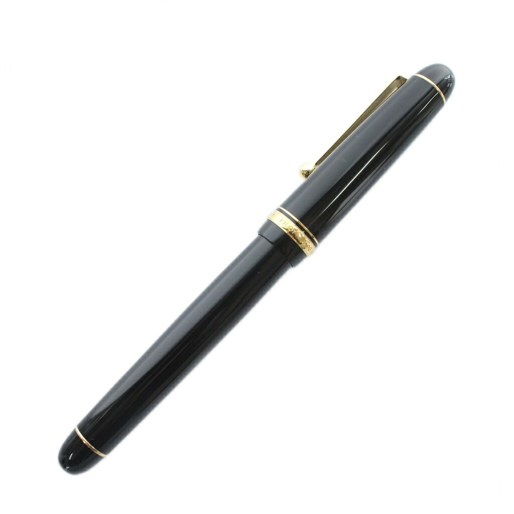 【中古】パイロット PILOT カスタム74 CUSTOM 74 万年筆 文房具 筆記用具 ペン先14K585 ロゴ 黒 ブラック ゴールド色 /XZ ■GY18 その他 【ベクトル 古着】 251206