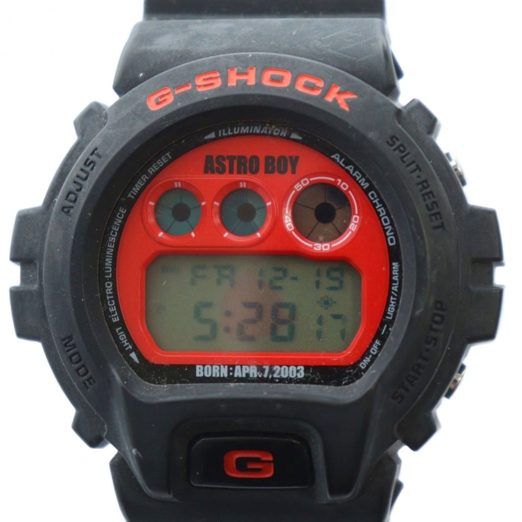 【中古】カシオジーショック CASIO G-SHOCK DW-6900FS 手塚治虫生まれ落ちる80周年祝する 鉄腕原子 ウオッチ ご覧なさる 石英 デジタル ロゴタイプ 暦付き添い人 デイト 黒 黒いこと ■GY17 /MQ メンズ 【ベクター 古着】 251221