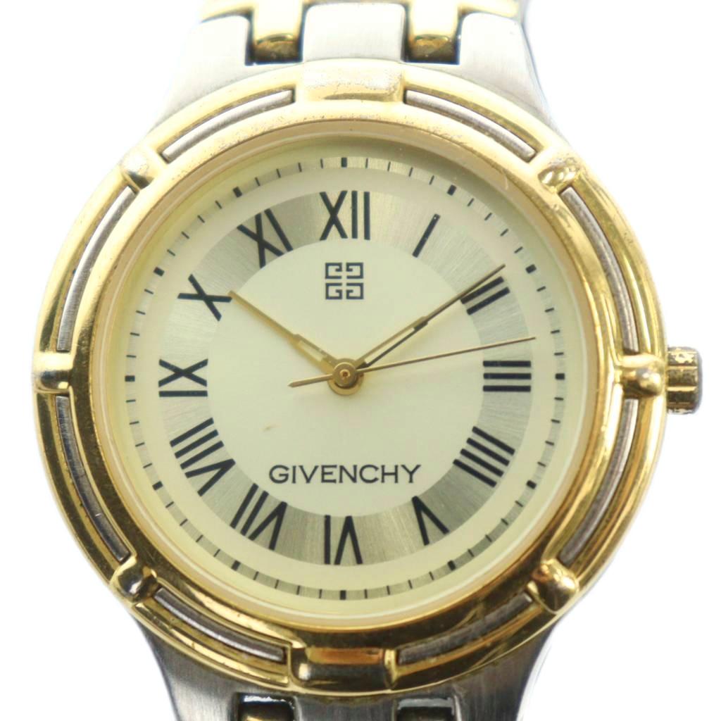 【中古】ジバンシィ GIVENCHY 腕時計 ウォッチ クォーツ ローマン ロゴ ゴールド色 ■GY18 /MQ メンズ 【ベクトル 古着】 260124 7,821円