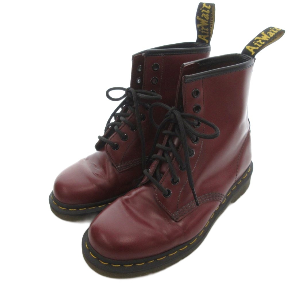 【中古】お医者さんマーチン DR.MARTENS レースアップブーツ 8大広間 スムースレザー UK6 桜んぼう赤いこと 10072 /UO ■GY18 メンズ 【ベクター 古着】 260106