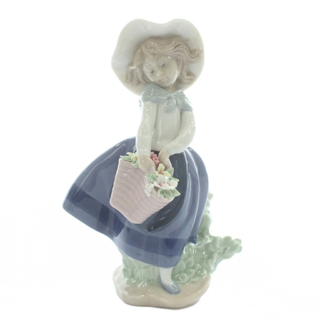 楽天市場】【未使用品】LLADRO リヤドロ 花と少女 綺麗な花ばかり