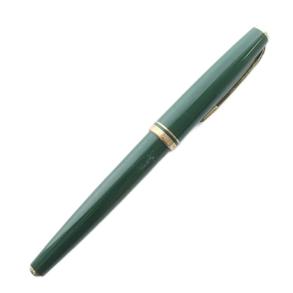 【中古】モンブラン MONT BLANC GENERATION ジェネレーション 万年筆 文房具 筆記用具 ペン先14K 585 緑 グリーン ゴールドカラー 金色 /XZ ■GY11 その他 【ベクトル 古着】 260107