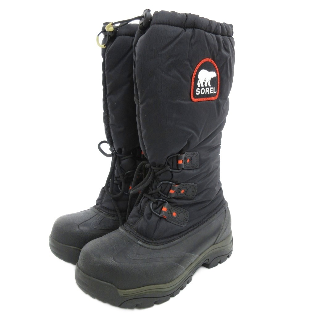 【中古】ソレル SOREL NL2134-010 スノーライオン XT ウィンターブーツ 白いもの ロゴタイプ スピード競技引きあげる 25糎 黒 黒いこと /JS ■GY18 レディース 【ベクター 古着】 260121 ブーツ-レディース靴-靴