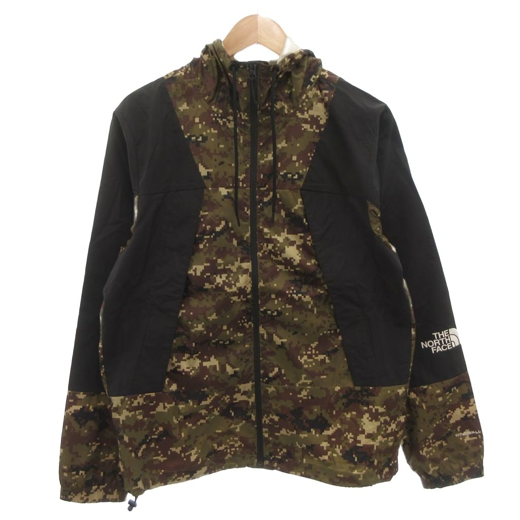 【中古】ザノースフェイス ホワイトレーベル THE NORTH FACE WHITE LABEL PERIL WIND JACKET マウンテンパーカー ジャケット M カーキ 茶 ブラウン カモフラージュ柄 切り替え /FF メンズ 【ベクトル 古着】 260119|ブランド古着ベクトルプレミアム店