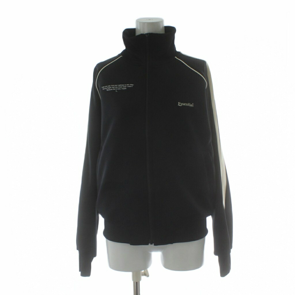 【中古】ダブルスタンダードクロージング ダブスタ DOUBLE STANDARD CLOTHING エッセンシャル ESSENTIAL 24AW アクアスーティングトラックジャケット 上着 F 黒 ブラック 長袖 ハイネック サイドライン 2505-070-244B /PP ■GY19 レディース 【ベクトル 古着】 260123