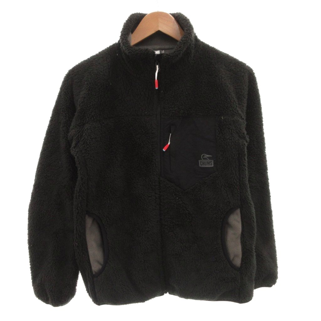 【中古】チャムス CHUMS フリースジャケット ブルゾン ボア ジップアップ L 緑 グリーン /FF ■GY99 メンズ 【ベクトル 古着】 260218