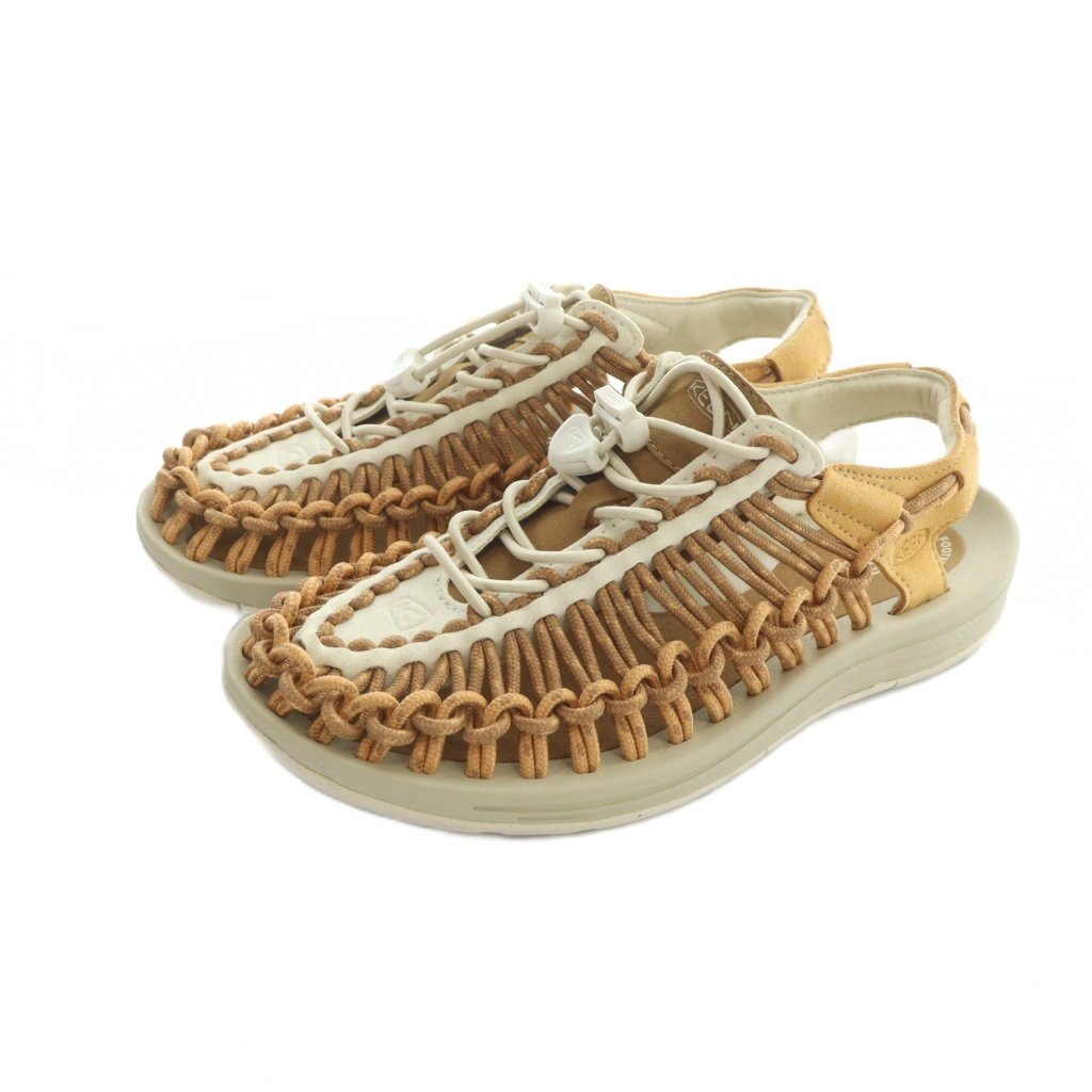 【中古】キーン KEEN 1030577 サンダル フラット 編み込み 23cm 茶 ブラウン ■GY18 /MQ レディース 【ベクトル 古着】 260119