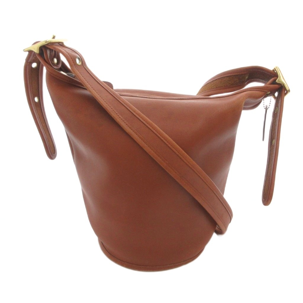 【中古】コーチ職 COACH オールドコーチ ヴィンテージ 9953 ショルダーバッグ 曲がったがけ なめし革 井戸釣瓶型 茶 赤銅色 /FF ■GY18 レディース 【ベクター 古着】 260421