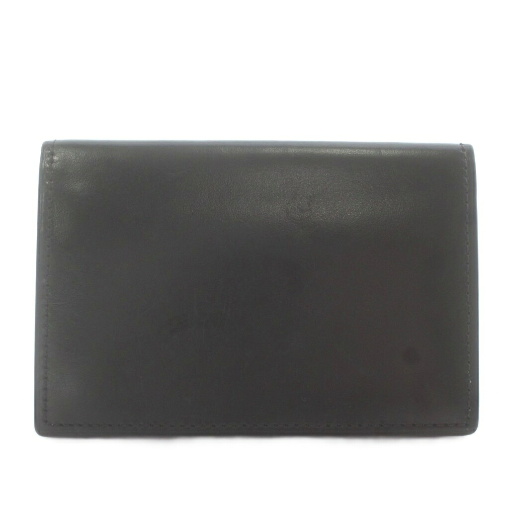 【中古】ココマイスター COCOMEISTER カードケース 名刺入れ 二つ折り レザー 無地 茶色 ブラウン /XZ ■GY17 メンズ 【ベクトル 古着】 260124