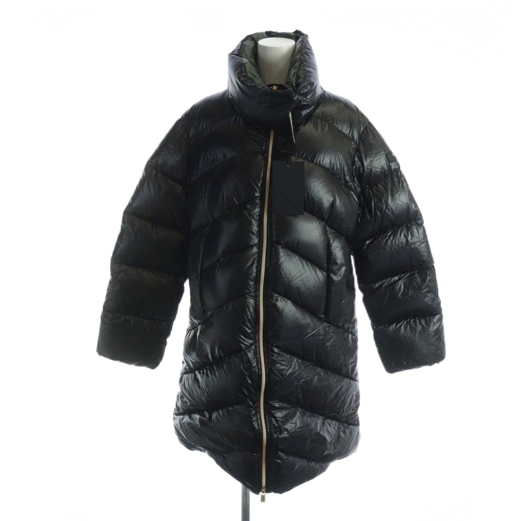 【中古】未使用品 タトラス TATRAS LTLA23A4265-D EDELA エデラ ダウンコート タグ付き 長袖 ロング ジップアップ ロゴ 1 S 黒 ブラック ■GY40 /MQ レディース 【ベクトル 古着】 260129