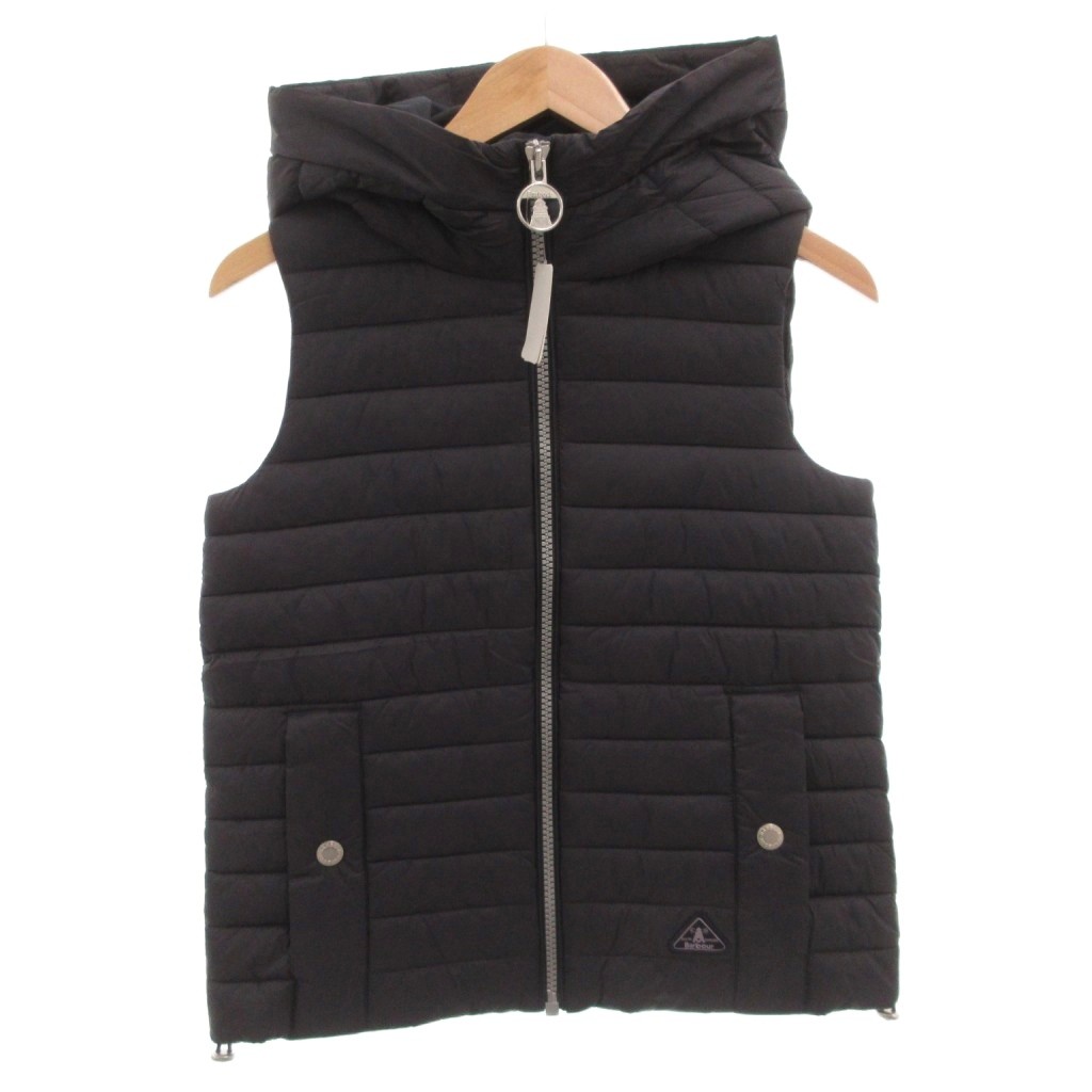 【中古】未使用品 バブアー Barbour タグ付き 2ワラント ベスト 中綿 フード ロゴ 38 紺 ネイビー /FF ■GY40 メンズ 【ベクトル 古着】 260205 13,419円