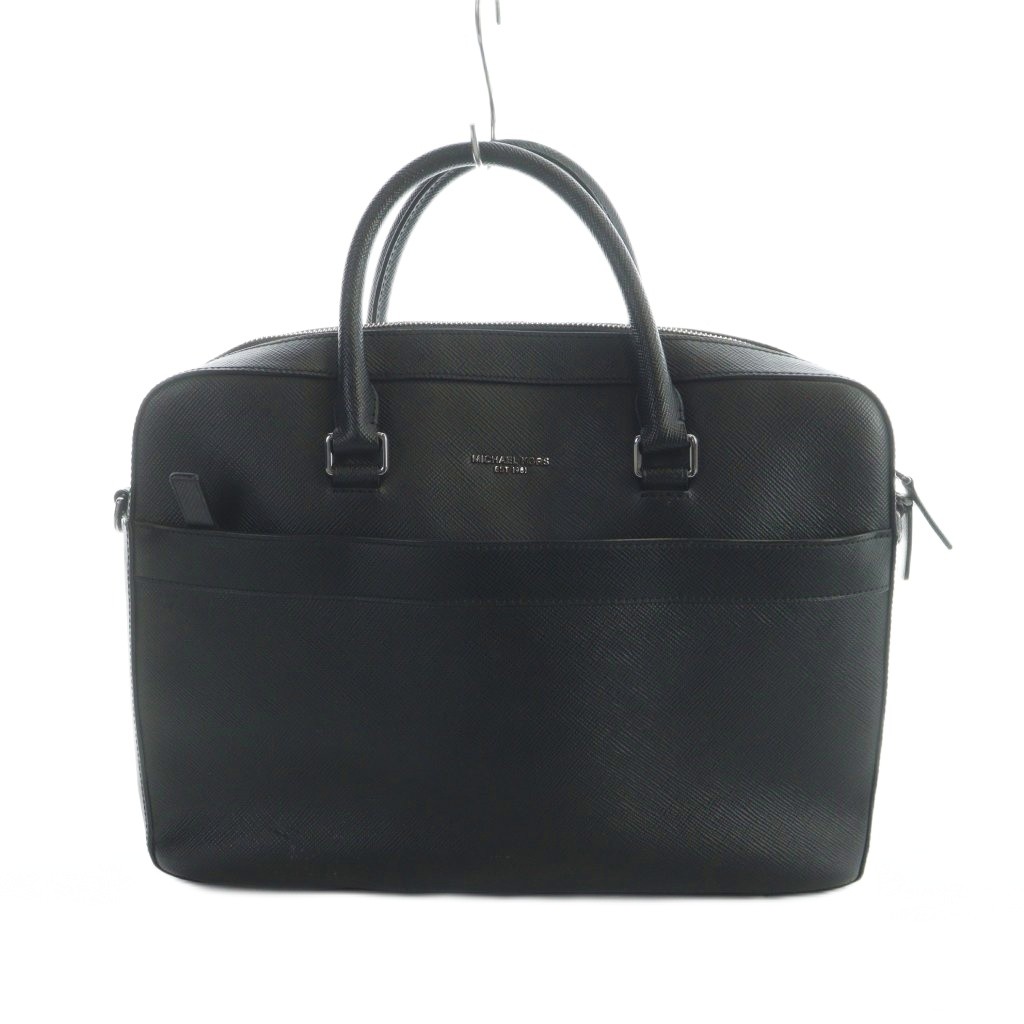 【中古】マイケルコース MICHAEL KORS ビジネスバック 書類カバン ブリーフケース レザー ロゴ 黒 ブラック ■GY18 /MQ メンズ 【ベクトル 古着】 260126
