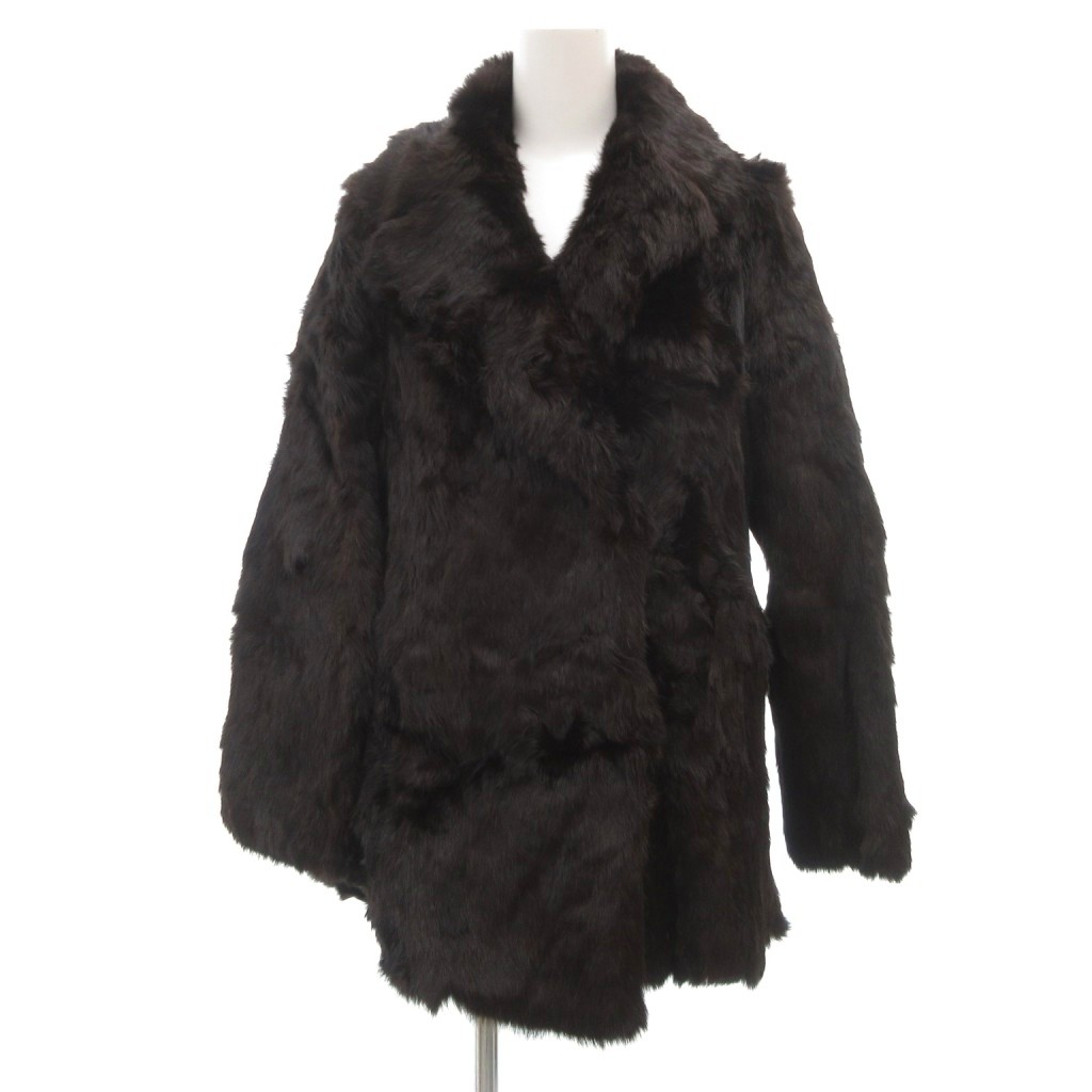 【中古】孔雀牌 PEACOCK BRAND ファーコート 毛皮 ミンク ハーフ 38 茶 ブラウン /UO ■GY11 【ベクトル 古着】 260204｜ブランド古着ベクトルプレミアム店