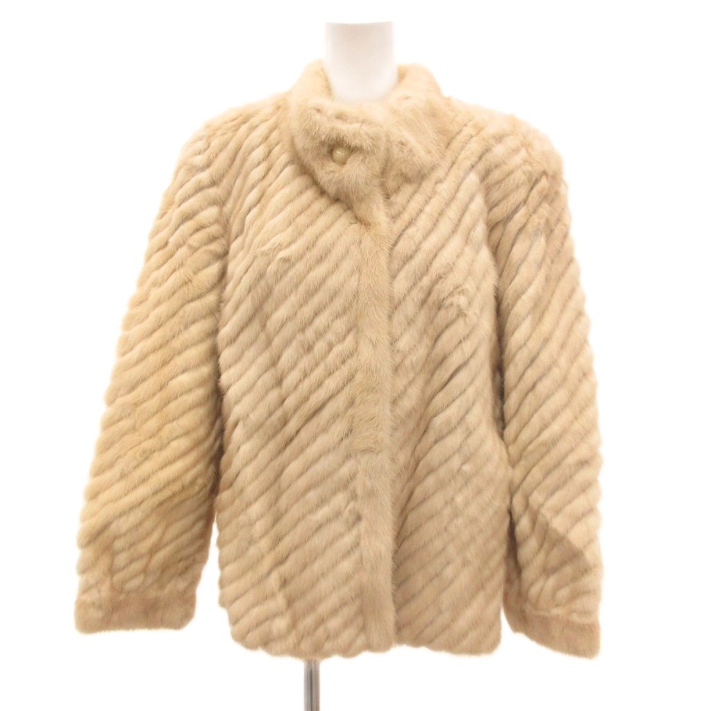 【中古】ジョセフィーヌ Josephine ファーコート ミンク 毛皮 シェプロンカット 9 白 ホワイト /JS ■GY18 レディース 【ベクトル 古着】 260212