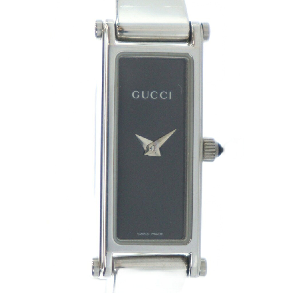 【中古】グッチ GUCCI ジャンク品 1500L ウオッチ 御覧になる 石英 真四角 バングル しろがね色色 ■GY11 /MQ ■OH レディース 【ベクター 古着】 260207