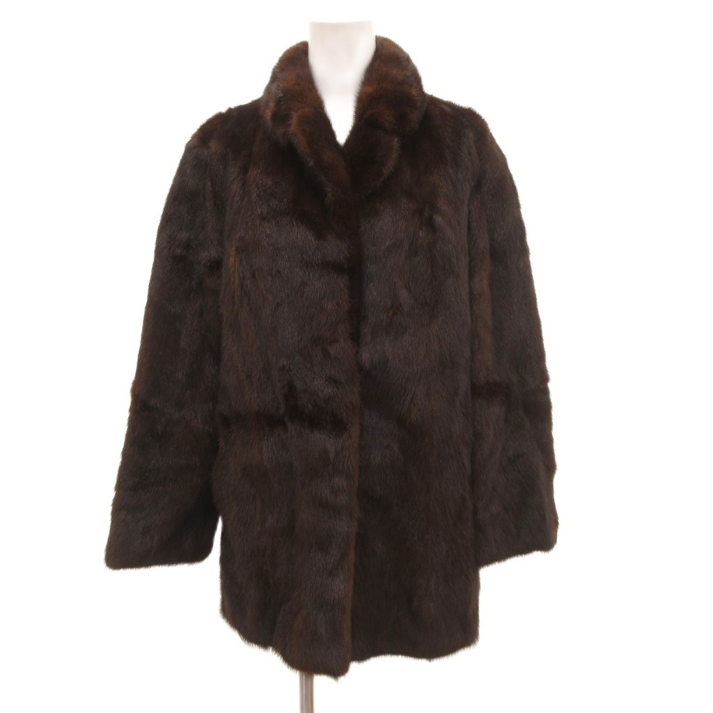 【中古】ランブルトン Rambulton ファーコート ミンク ハーフ 毛皮 11 茶 ブラウン /JS ■GY11 レディース 【ベクトル 古着】 260212|ブランド古着ベクトルプレミアム店