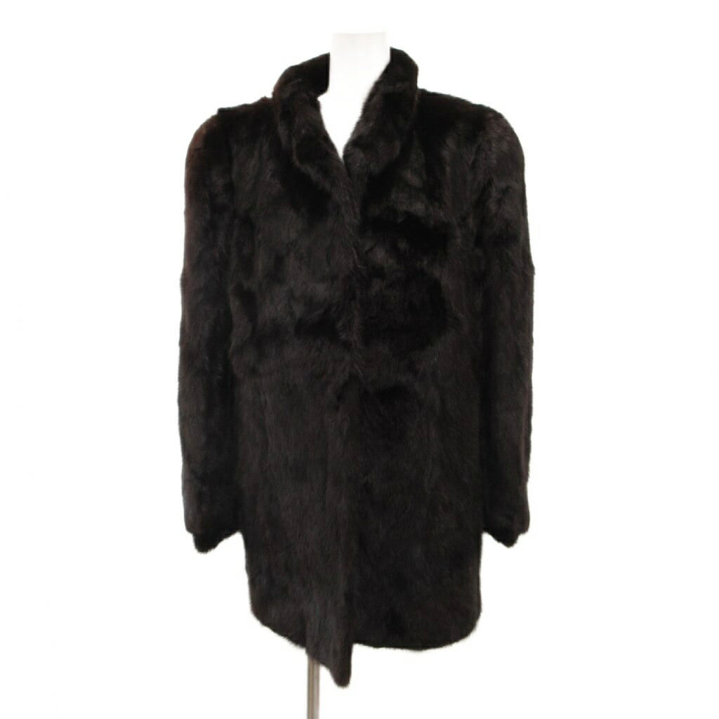 【中古】サガミンク SAGA MINK 銀サガ ファーコート ミンク ミディアム 毛皮 15 ダークブラウン /JS ■GY18 レディース 【ベクトル 古着】 260213|ブランド古着ベクトルプレミアム店