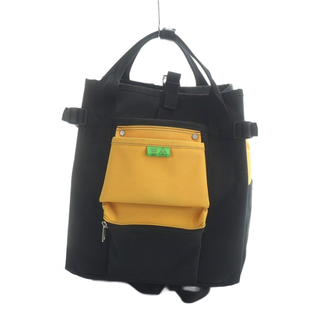 【中古】ボーイ PORTER 吉田鞄 単位労働組合 背嚢 うしろ側風呂敷き包み ロゴタイプ 黒 黒いこと ■GY18 /MQ メンズ 【ベクター 古着】 260206