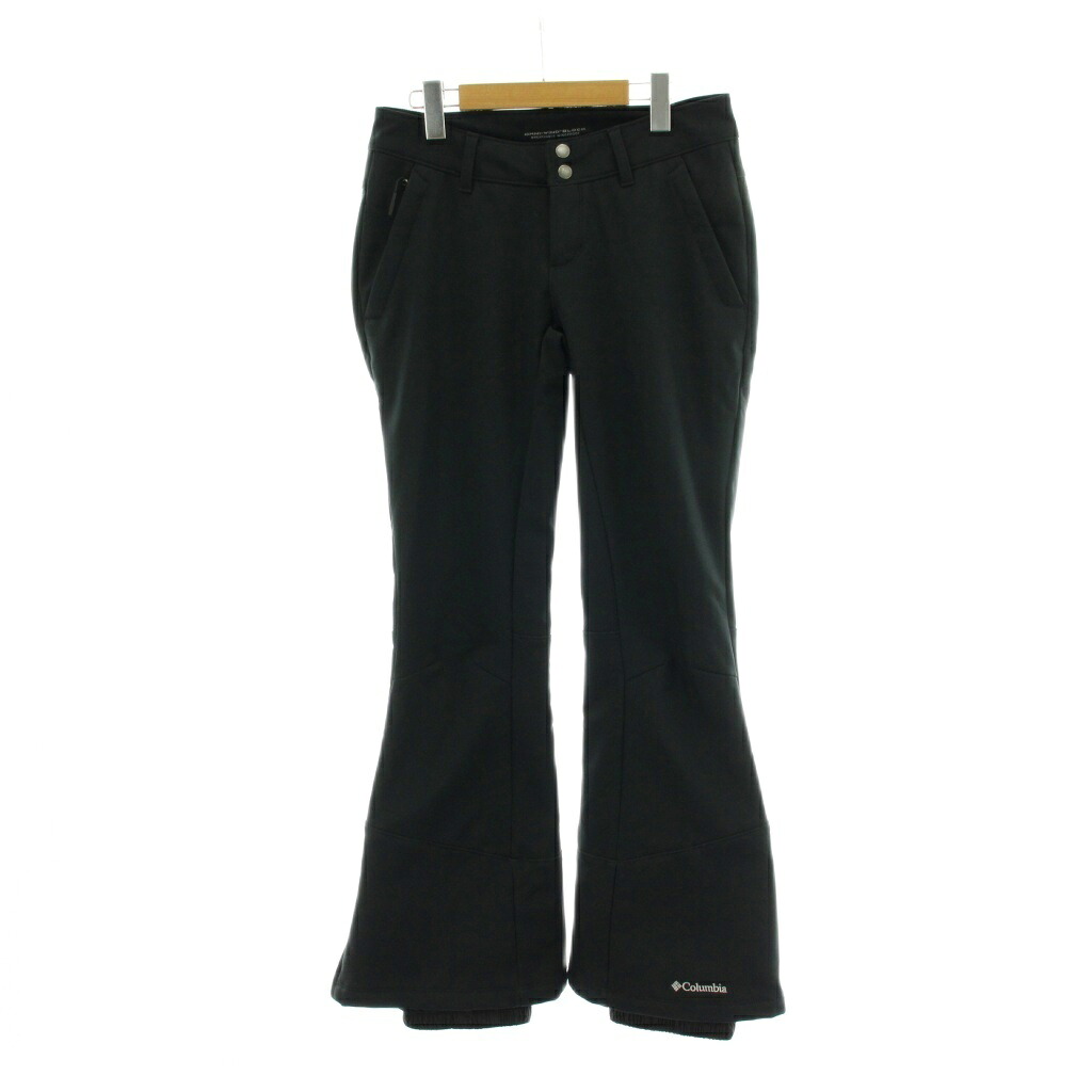 【中古】コロンビア Columbia スノーパンツ Snow Pants Wind Block Softshell Ski Flared 38 黒 ブラック 無地 フレアシルエット 長ズボン XL8952 /PP ■GY1 レディース 【ベクトル 古着】 260218