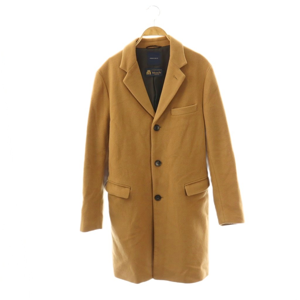 【中古】アメリカンラグシー AMERICAN RAG CIE menchi社 チェスターコート カシミヤ混 1 茶 ブラウン /SS ■OS ■GY99 メンズ 【ベクトル 古着】 260316