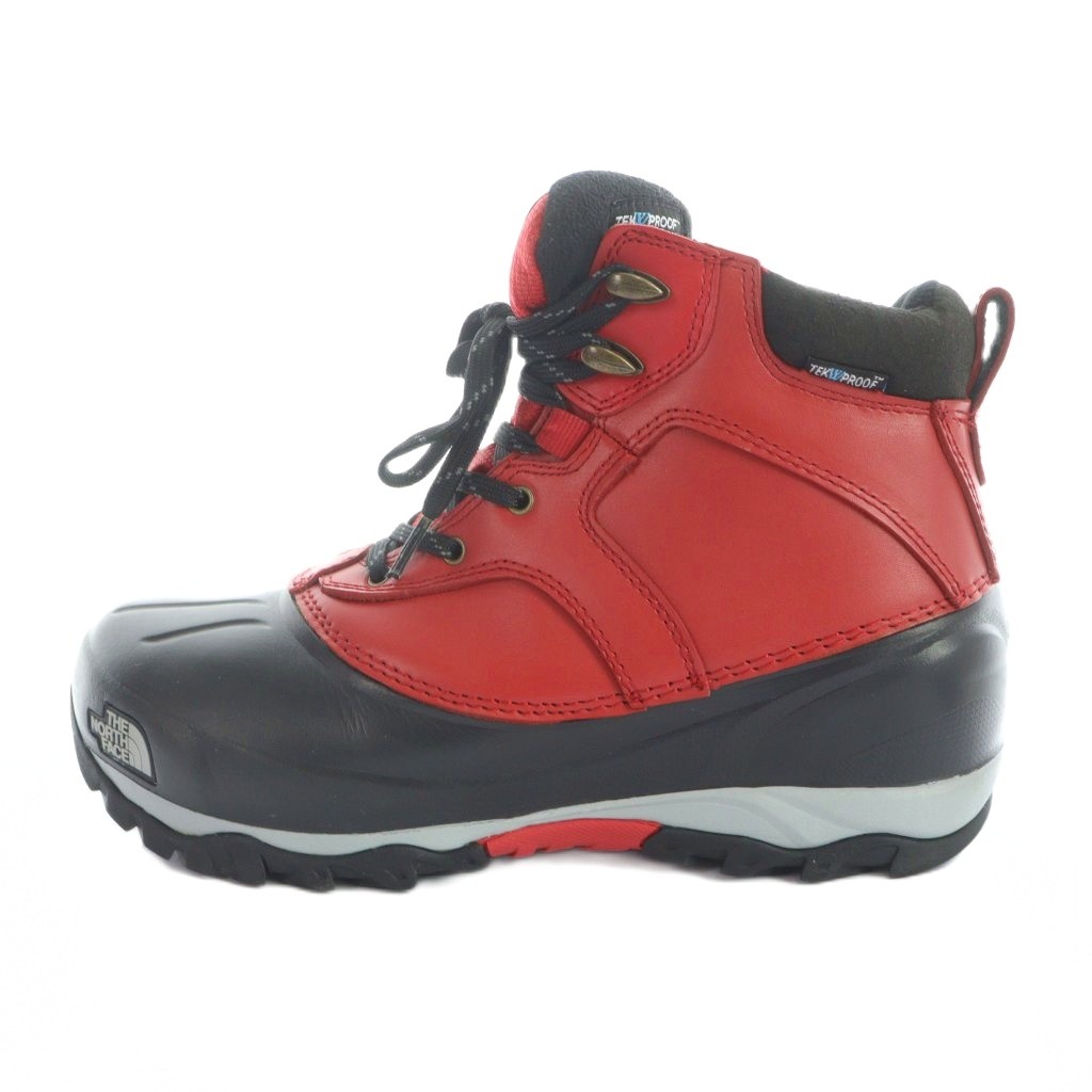 【中古】ザノースフェイス THE NORTH FACE NF1285 トレッキングシューズ 靴 なめし革 ロゴタイプ 26珊 赤 赤いこと 黒 黒いこと ■GY11 /MQ メンズ 【ベクター 古着】 260221