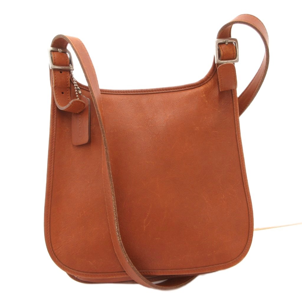 【中古】コーチ COACH オールドコーチ 9131 ヴィンテージ ショルダーバッグ 斜め掛け クロスボディ フラップ レザー 茶 ブラウン /FF ■GY18 レディース 【ベクトル 古着】 260307｜ブランド古着ベクトルプレミアム店