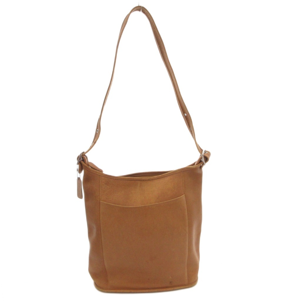 【中古】コーチ職 COACH オールドコーチ ヴィンテージ 9060 ショルダーバッグ 曲がった掛け 肩かけ なめし革 革 茶 赤銅色 /FF ■GY18 レディース 【ベクター 古着】 260307